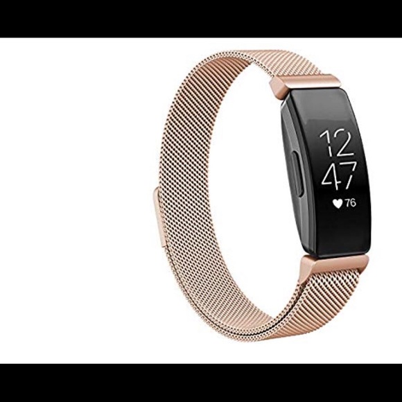 Accessories - Gold Metal Mesh Fitbit Band